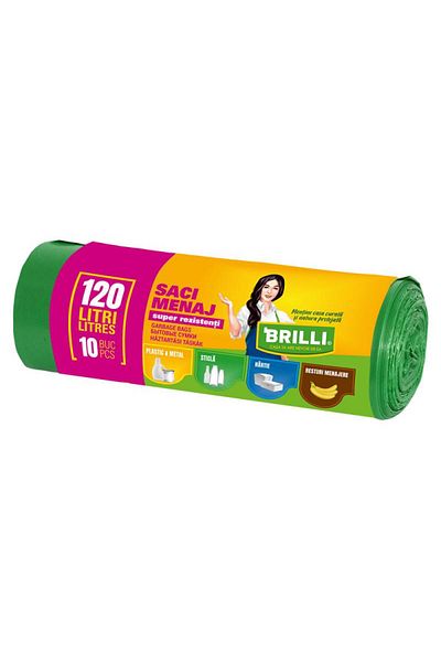 Cesiro Brilli Saci Menaj 120L 10/Set Sr Verzi