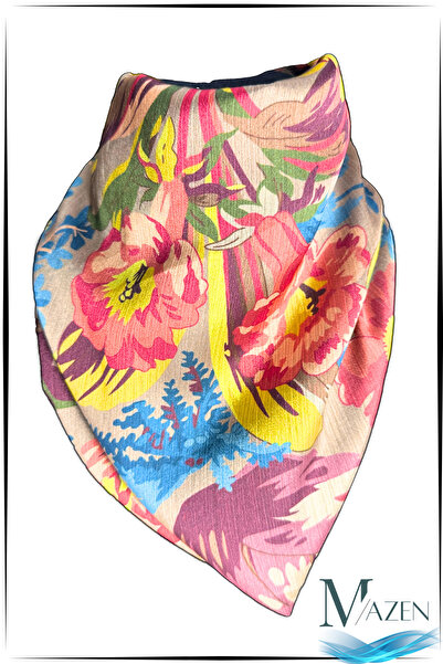 MAZEN “Eșarfă din șifon cu modele pentru femei – Textură moale, eleganță colo...