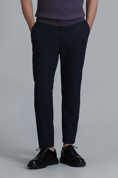 Lufian 111190325 Hunter Smart Men's Chino Pants Slim Fit Men's Trousers Navy Blue