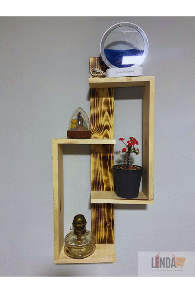sgeteknoloji Modern Wall Shelf with Decorative Design (Shipping in Disassembl...