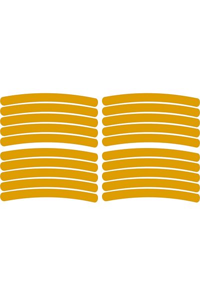 OEM Set 20 bucati Elemente Reflectorizante "Wheel Arch" autoturisme, biciclete, moto,atv, scuter, Orange