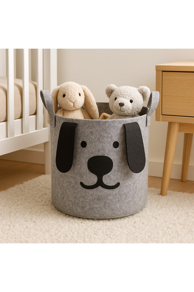 MiniStand Figured Felt Toy and Laundry Basket