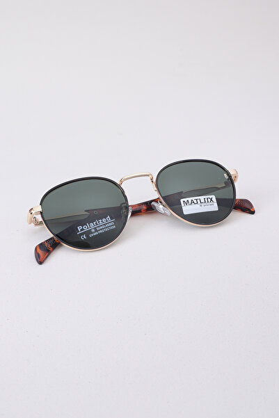 Kapin نظارة شمسية مستقطبة للجنسين بتصميم معدني بيضاوي من زيوريخ - زجاج أخضر