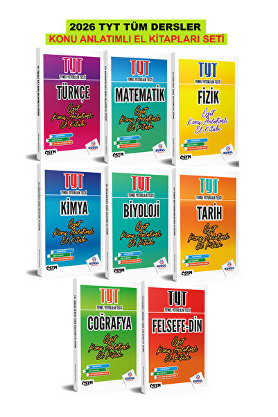 Kurul Yayıncılık 2026 Tyt Tüm Dersler Konu Anlatımlı El Kitapları Seti 8 Kitap