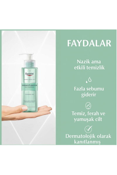 Eucerin Dermopurifyer Yağ Kontrolü Temizleme Jeli 200 ml