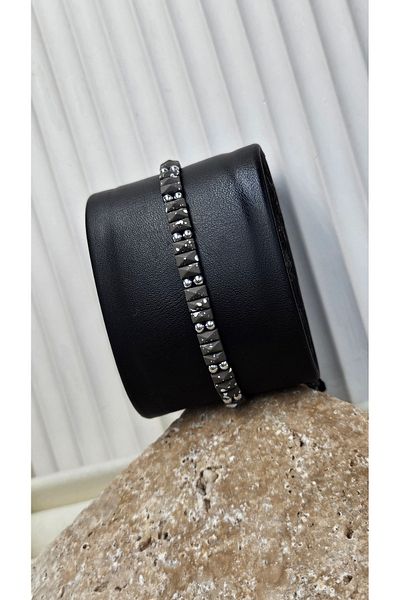 AURA Hematite Natural Stone Men's Bracelet