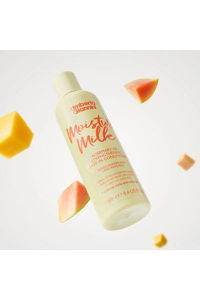 Tuju Balsam fortifiant fără clătire cu ulei de rozmarin, Lapte hidratant, Bucle puternice, Umberto Giannini, 250 ml