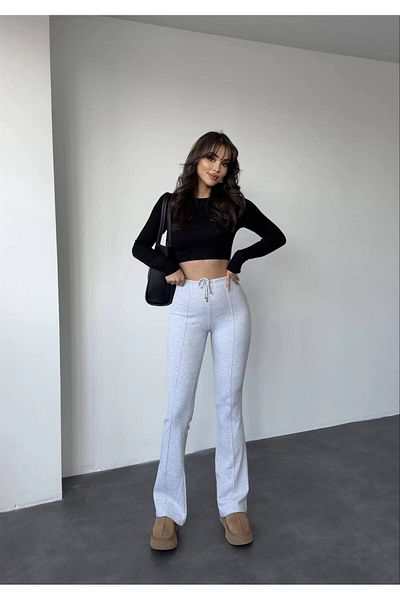 MADAMMERY Çimalı Flared Leggings Trousers Equivalent