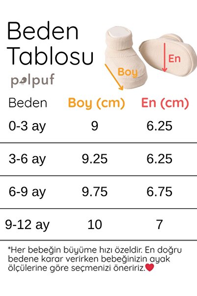 Polpuf Flexible Ribbed Baby Booties - Indigo