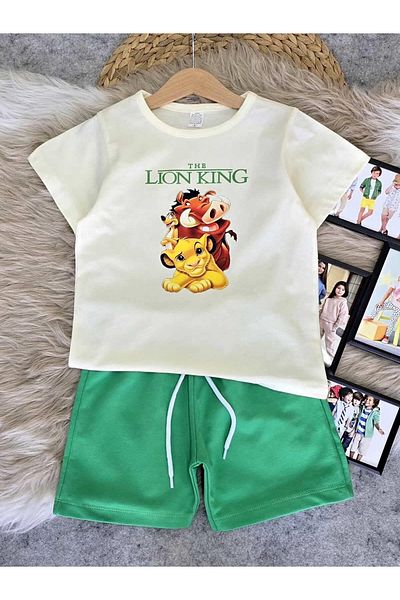 krm kerem bebe New Season Printed Stylish Boy's Summer Suit