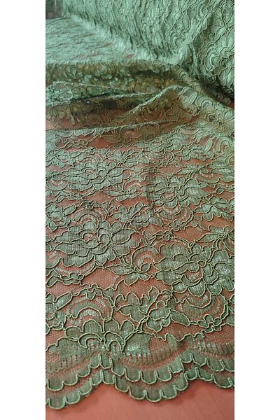 River Fabrics Isabel Lace Khaki
