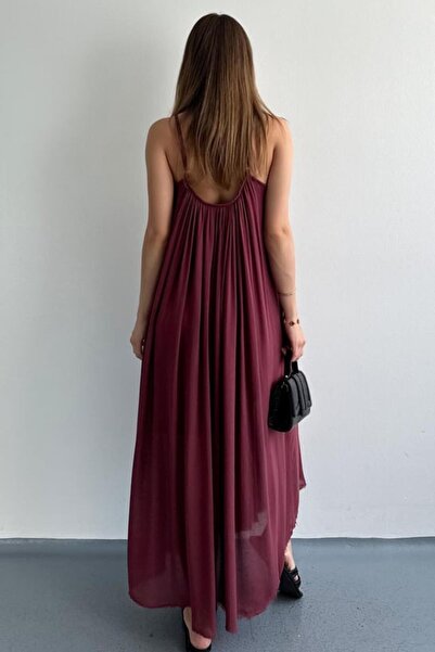 Ravencia Women's Santos Strap Claret Red Dress