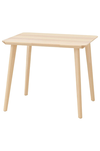 IKEA LISABO mutfak masası, dişbudak kaplama, 88x78 cm, 2 kişilik T T