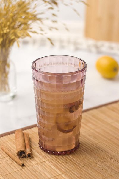 AC BOX Allegra Plum Set of 6 Glasses 750 ml Acrylic Material - Not Glass Break Resistant