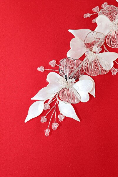 KEEBA Helen Porcelain Bridal Crown Hair Accessories Engagement Promise Wedding Henna Hair Accessories Hair Accessory Bride