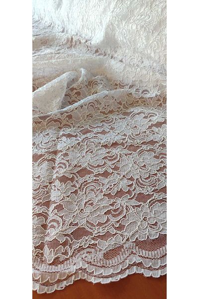 River Fabrics Isabel Lace White