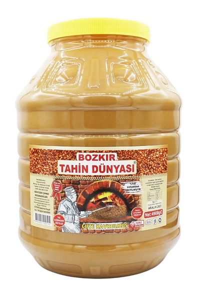 Kalaycıoğlu Bozkır Tahini Centre Roasted Tahini with Bran 4900 g (Stone Mill & Wood Fire)