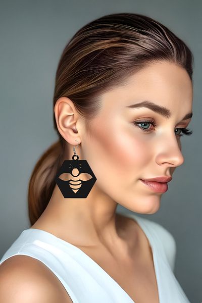 oalpo Minimalist Black Lightweight Earrings – Ideal for Everyday and Elegant Style