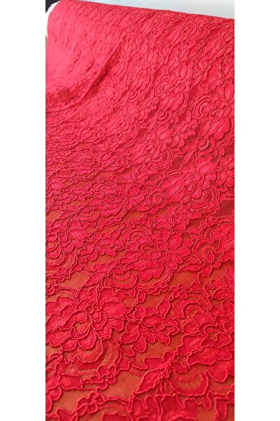 River Fabrics دانتيل إيزابيل أحمر 1.5 متر