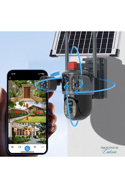 e-Wantay 4g Surveillance Camera 2 In 1, 4k, Sim, 8000mah Battery, Solar, Night Color, 64gb Card