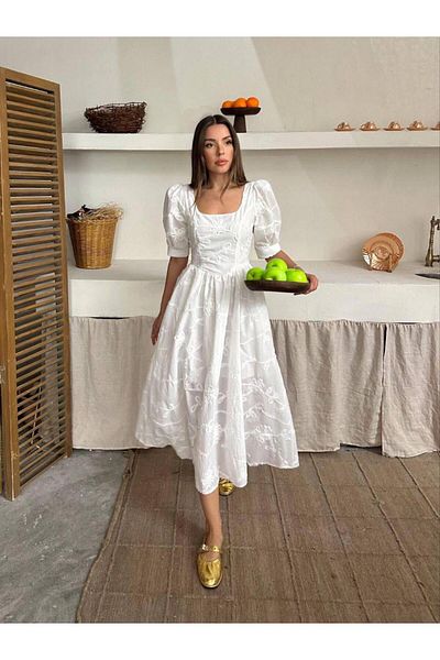Ekim Store Μακρύ φόρεμα με καρπούζι με σκούπιδα