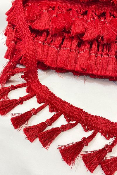 Fiyonks Atölye Fringe Tassel with Knob, Curtain Tassel, Truck Tassel, Truck Tassel, 1 Meter