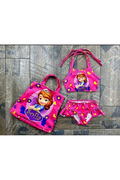 CECEYKİDS 3 Piece Bikini Set with Sofia Bag
