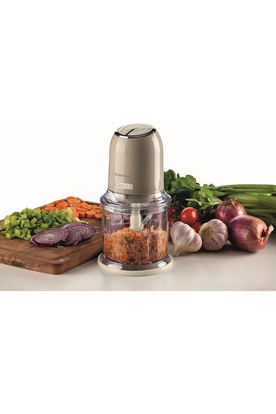 ARIETE 400W Vintage Chopper Beige 2-speed chopper, 2 buttons and 4 stainless steel blades.