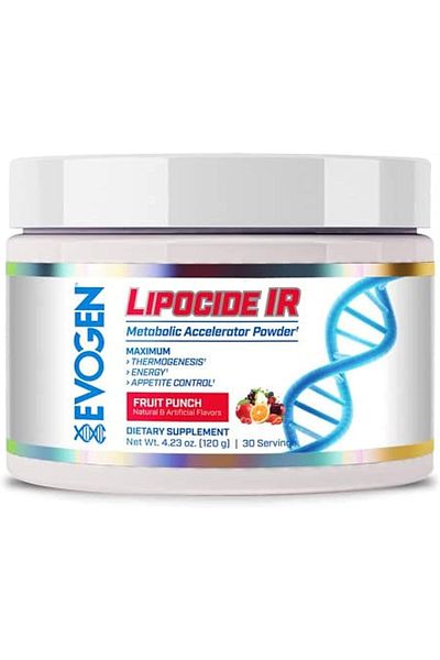 EVOGEN Liposide IR - Metabolic Accelerator & Thermogenic Drink (Fruit Flavor, 30 Servings)