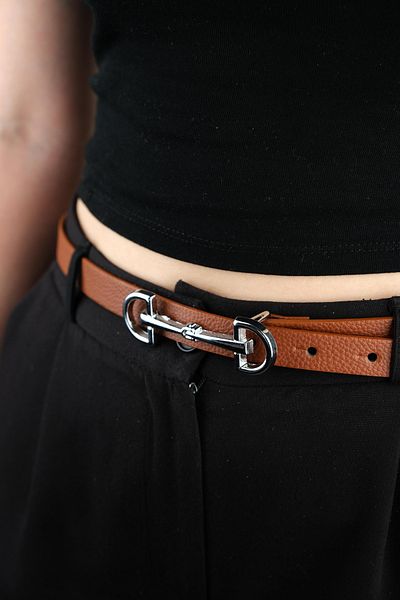 Jack Ferrero 100 cm Leather Belt with Women's Buckle