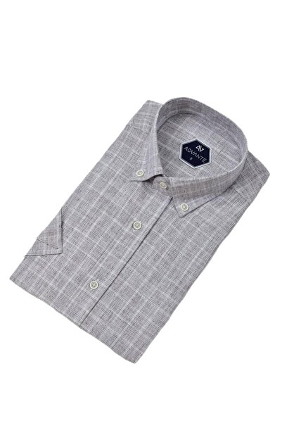 ADVANTE Чоловіча класична сорочка з одним кишенем і короткими рукавами BGL-ST04555