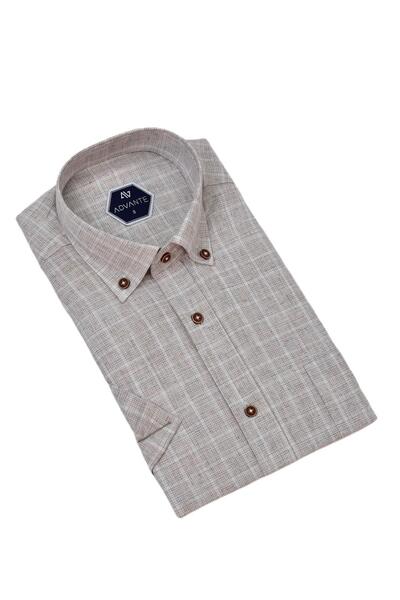 ADVANTE Чоловіча класична сорочка з одним кишенем і короткими рукавами BGL-ST04555