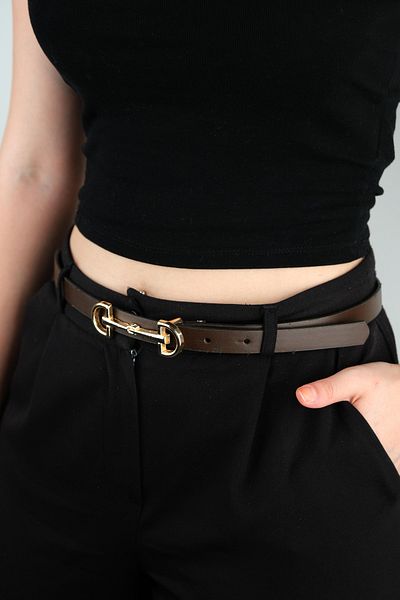 Jack Ferrero 100 cm Leather Belt with Women's Buckle