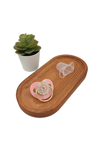 Serap Yılmaz Sahi Kaplama Kristal Taşlı Silikon Damaklı Bebek Emzik (0-6 AY) ...