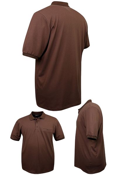 marufshop Men's Large Size 115 - 155 Kilograms Suitable Size Lycra Pique Polo Neck Pocket T-Shirt