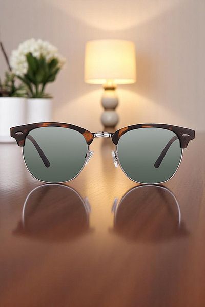 Daniel Klein Leopard Color Clubmaster Original Men's Sunglasses with 100% Polarized Uv400 Protection Dkgg6255C3