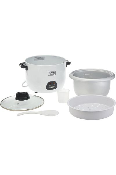 Black&Decker Black & Decker Rice Cooker 1.8 L (RC1850-B5-SP), White