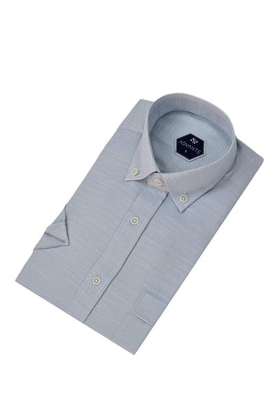 ADVANTE Men's Classic Single Pocket Short Sleeve Shirt Bgl-St04559