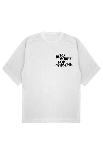 SVART WEAR Need Money for Porsche T-Shirt Printed Oversize Unisex T-Shirt