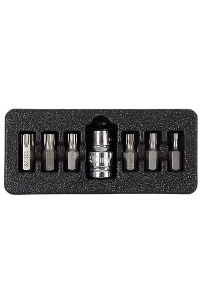 PROLINE Torx Bit Set With Hole Cr-Va S2 - 7P.