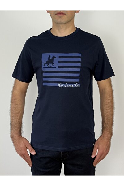 U.S. GRAND POLO EQUIPMENT & APPAREL Ανδρικό T-shirt U.S. Grand POLO με τυπωμέ...