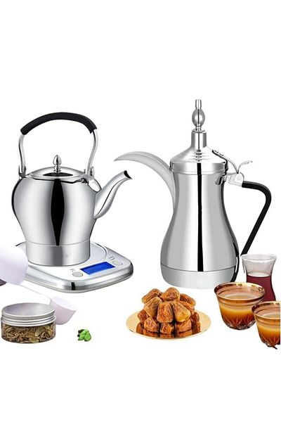 Generic Coffee & Arabic Tea Maker – 1000W, 1000mL Stainless Steel Kettle with Digital Display, Dual Use