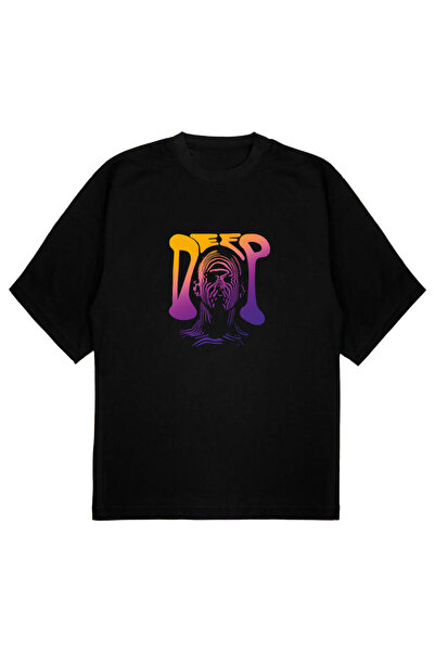 SVART WEAR Tricou unisex DEEP tricou cu imprimeu supradimensionat