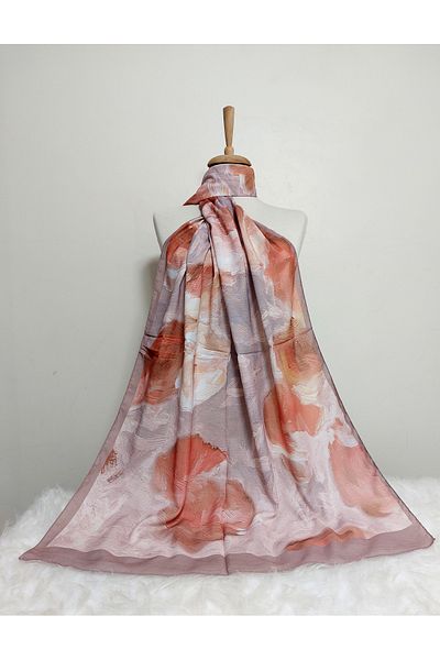 istanbul prensesleri Pattern Watercolor Crepe Cotton Shawl High Quality, Fine Texture Soft Chiffon