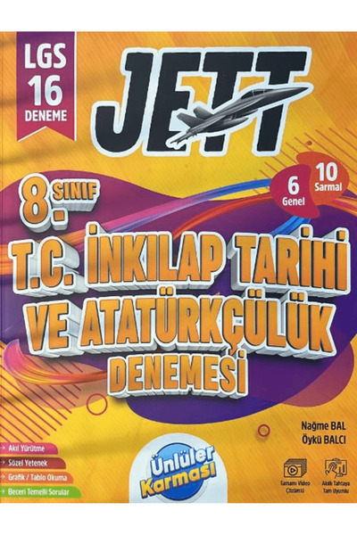 Ünlüler Karması Yayınları 8. Sınıf Jett T.C İnkılap Tarihi ve Atatürkçülük 16...