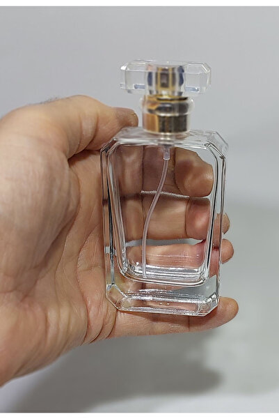 evecam 1 ADET Cam Kolay kapama Sprey Kolonya Parfüm Şişesi 50 ml - Boş Şişe ş...
