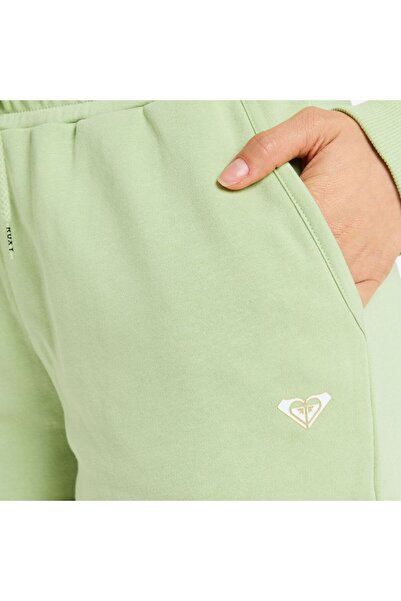 Roxy Surf Stoked Short Terry Women's Green Shorts Women Shorts Erjfb03416