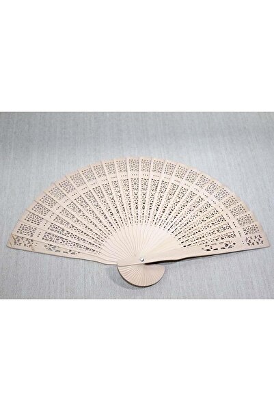 yesıl sarmasık 35 Ahşap Yelpaze