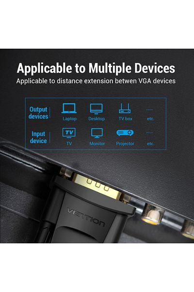 Vention VGA Extension Cable 3M Black