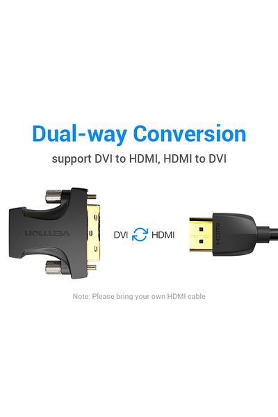 Vention HDMI Female to DVI (24+1) Male Adapter Black